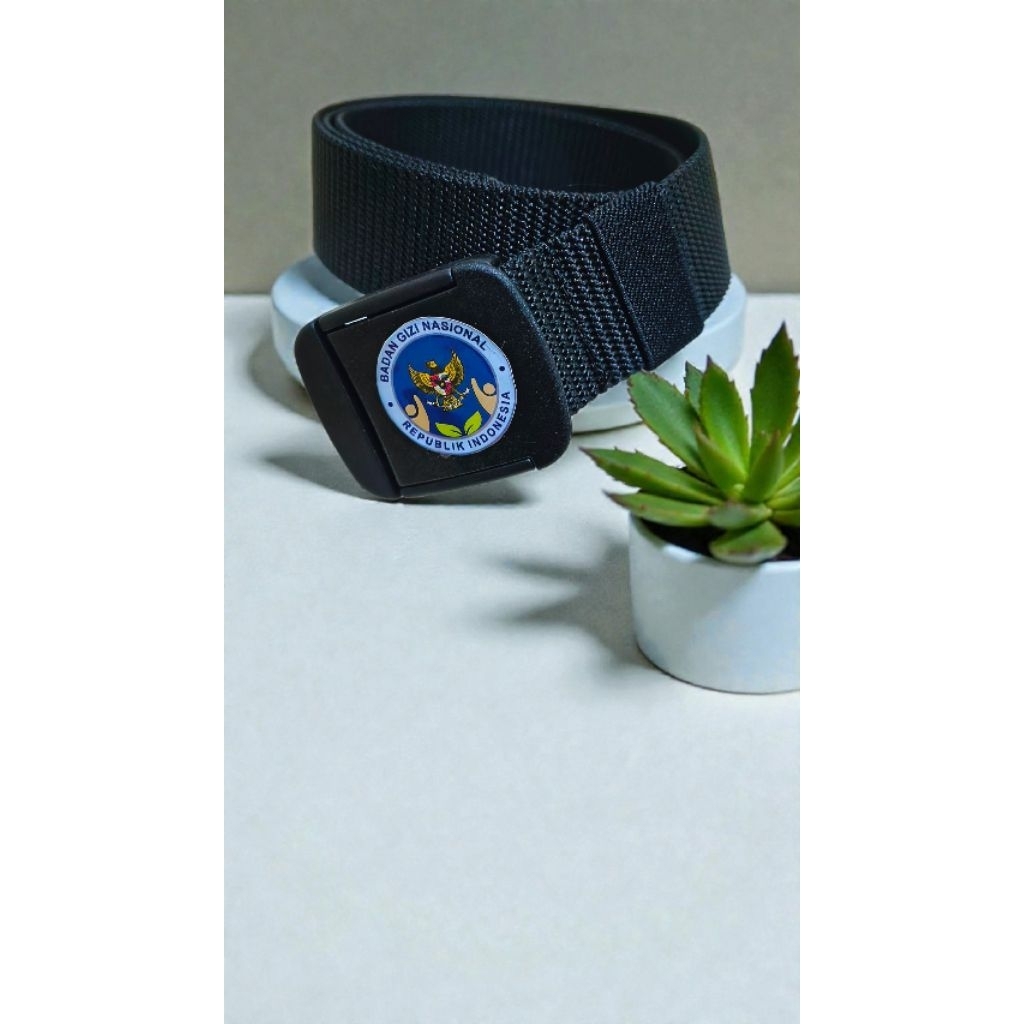 Ikat Pinggang Logo BGN / Sabuk Logo BGN TACTIKAL HITAM