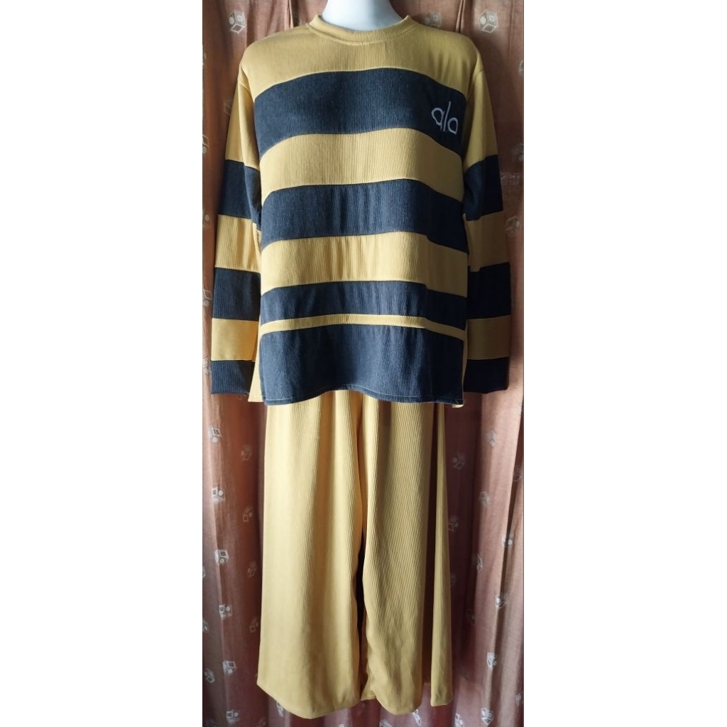 *SALE/PROMO* setelan knit Bordir alo RIJEK