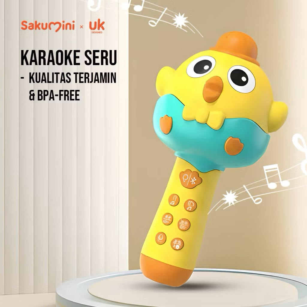 Sakumini Microphone Toy Mainan Microphone Anak / Mic Mainan Anak / Mainan Mikrofon
