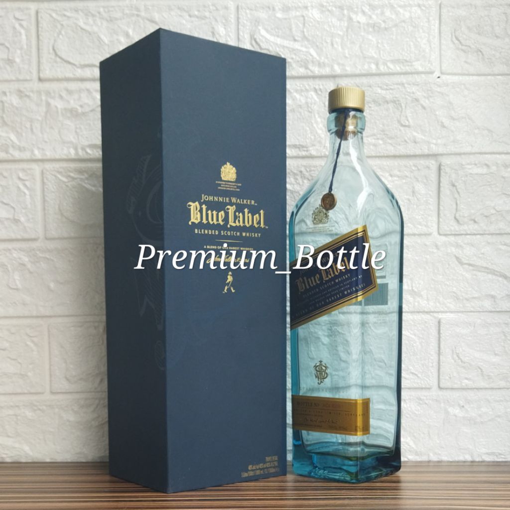 Botol Kosong JW Blue Label 1Liter + Box