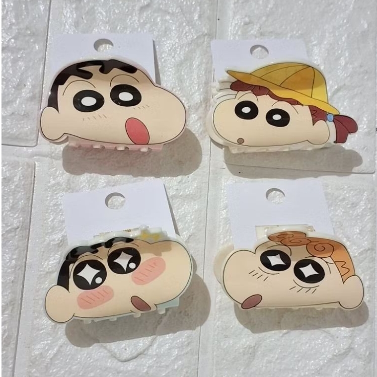 jepit rambut asesoris rambut jedai motif karakter crayon shinchan sinchan nene himawari karakter kom