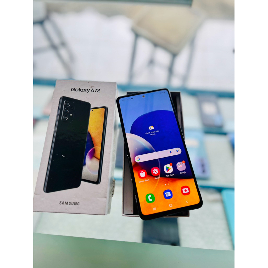 Samsung A72 8/256 Fullset Second Seken Sekon Murah Ori