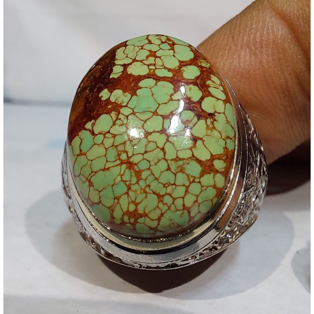 PIRUS PERSIA PECAH SERIBU HIJAU PUPUS EST DIM 20x15x9 RING 8,5