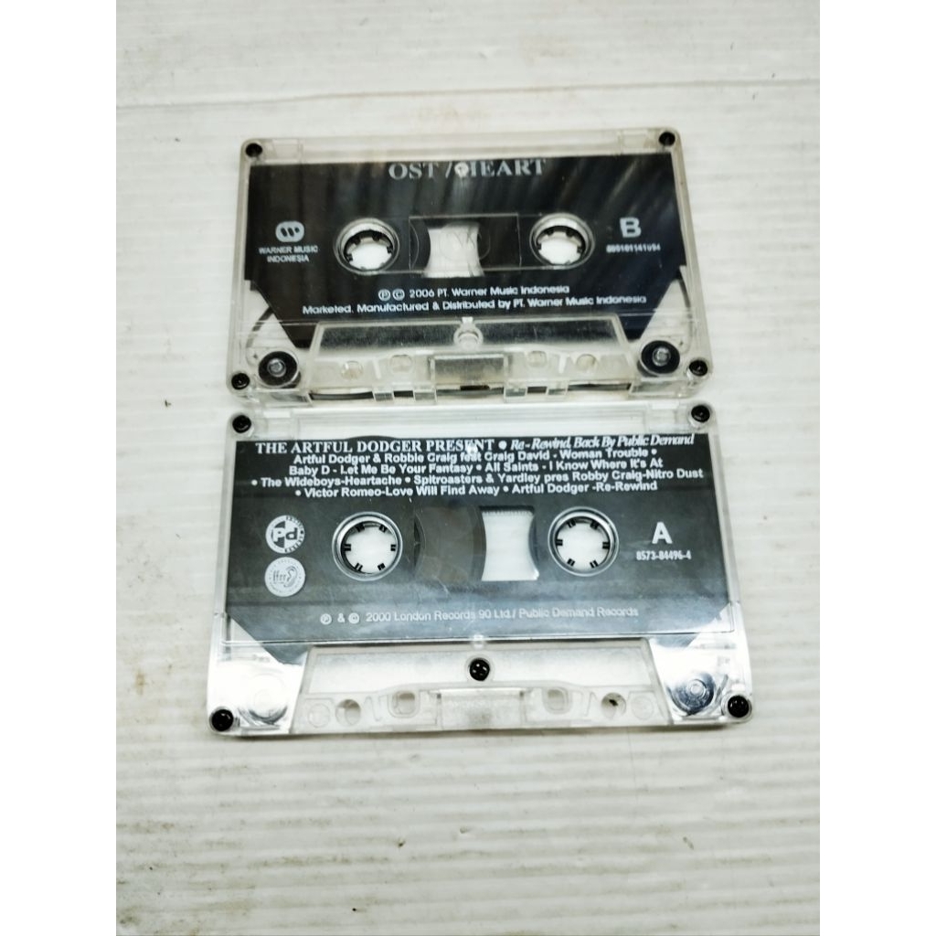 KASET PITA TANPA COVER KERTAS ORIGINAL SOUND TRACK | OST HEARTH, THE ARTFUL DODGER, VARIOUS ARTISTS 