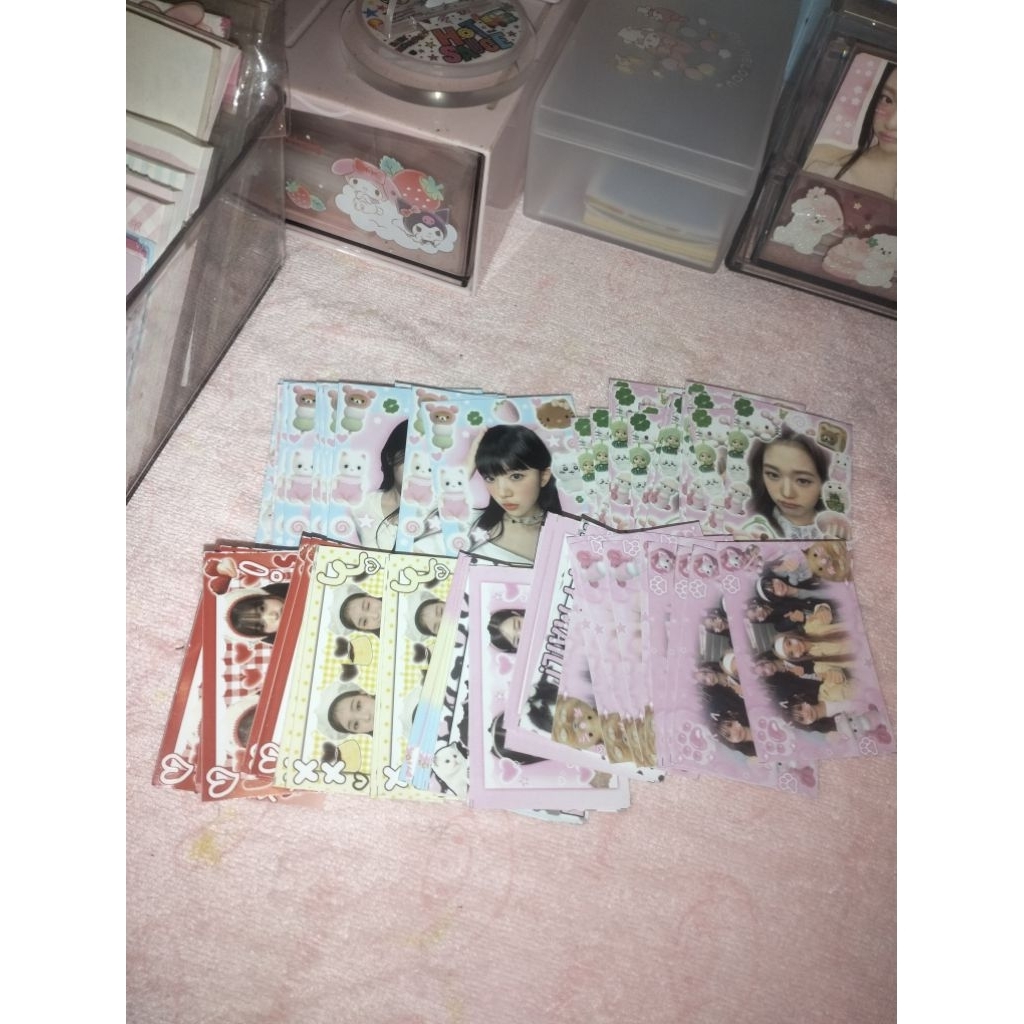 ready wts want to sell TAKE ALL preloved freebies lucu memopad sticker momo photocard