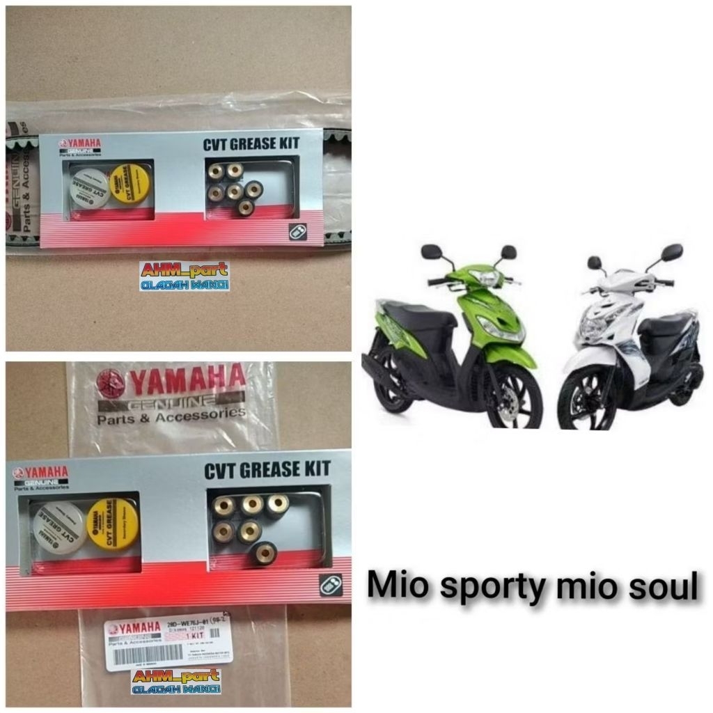 Vanbelt v-belt set + roller mio karbu mio soul karbu 28D-WE76J-01 ori YAMAHA