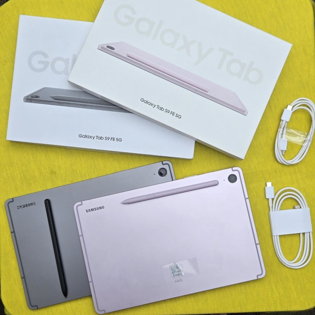 SAMSUNG TAB S9 FE 5G 6/128GB ~ Lavender ~ Resmi Indonesia Bekas Second WIFI CELL