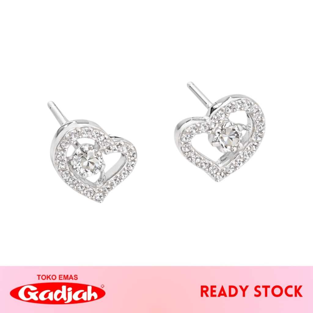 Giwang Emas Dancing Stone Love  - Toko Emas Gadjah