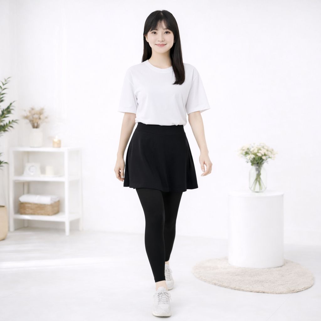 Legging Rok Olahraga Wanita Skirt Sport Jogging Renang Sepeda Lari Zumba Senam Aerobik Gym