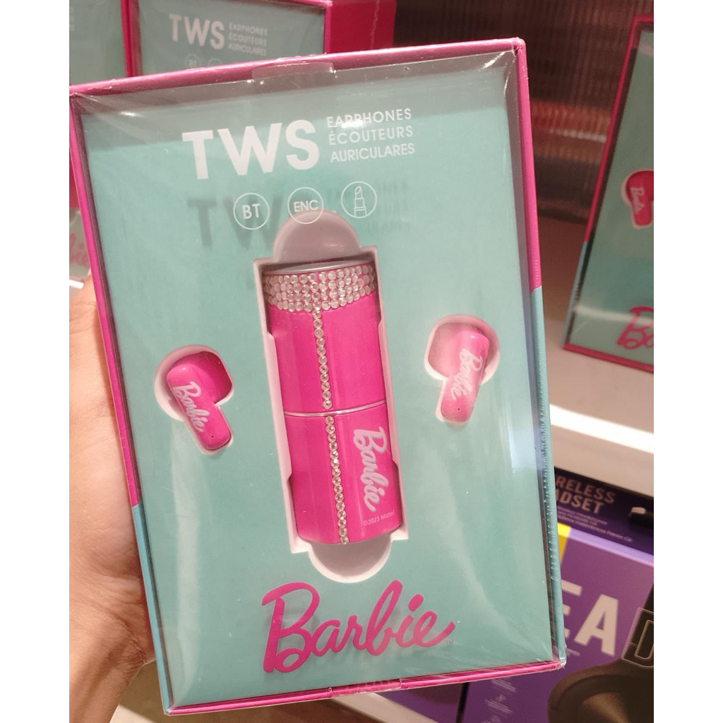 Miniso x Barbie - Shining Collection Lipstick TWS Earphones (Pink)