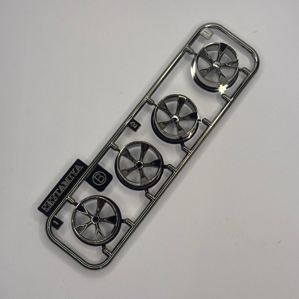 Velg Tamiya 5 Spoke Black Chrome Original