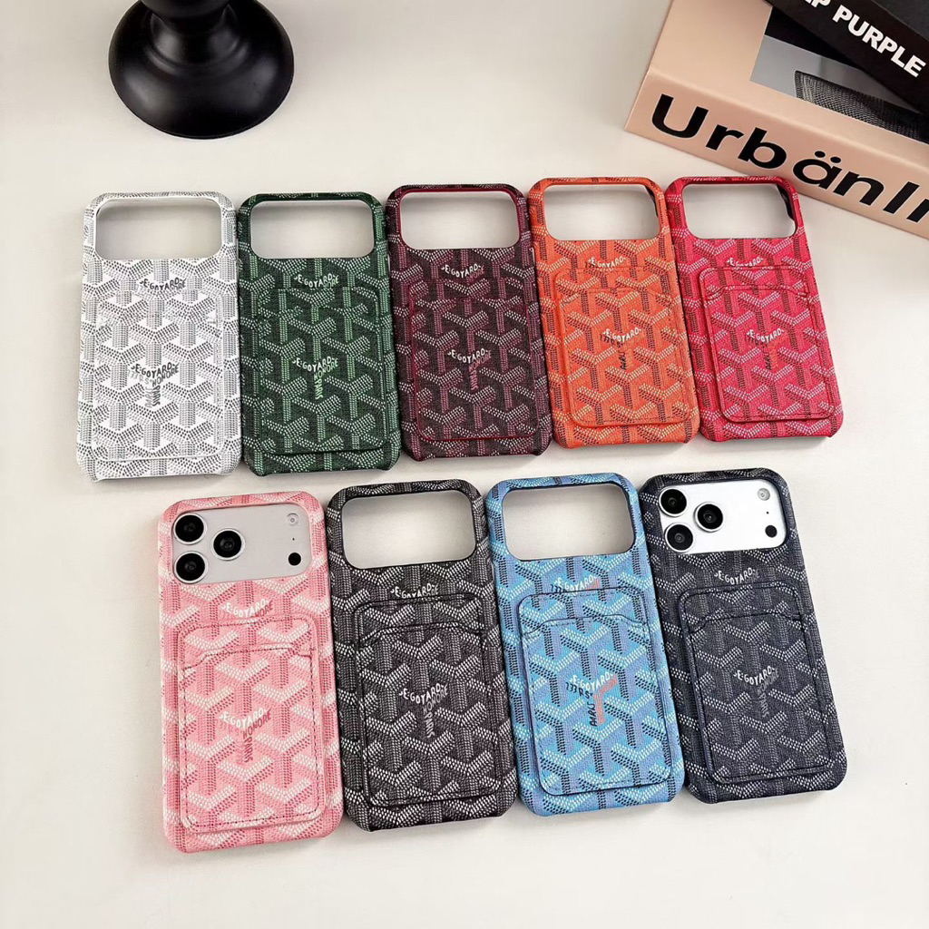 Case Mirror Goyard Leather Premium Case For Iphone 16 16Pro 16Promax 15 15Pro 15Promax 14 14Pro 14Pr
