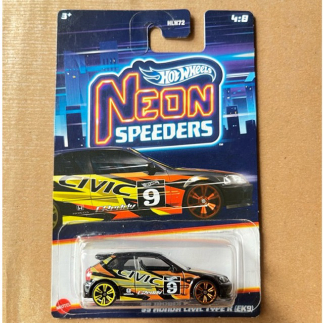 Hot Wheels Honda Civic Ek9 Neon Speeders