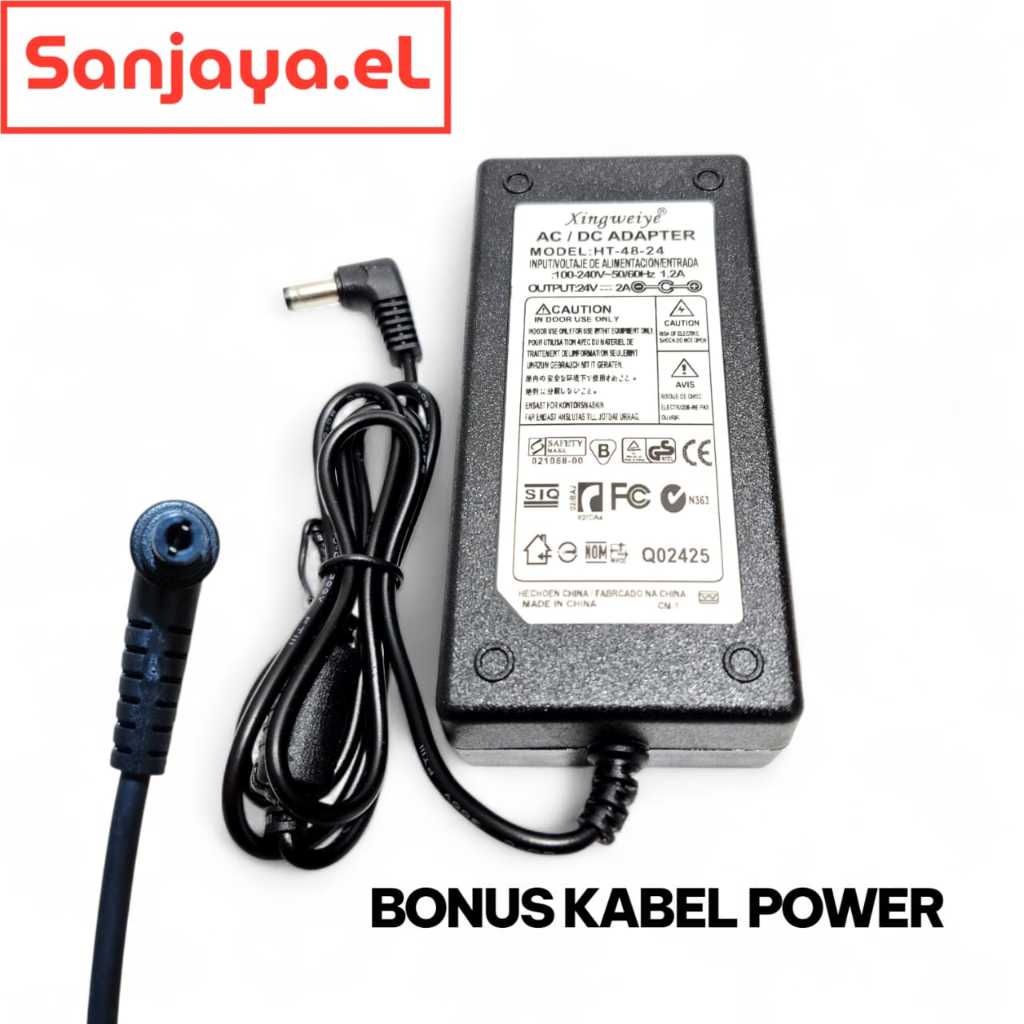 Adaptor Charger Printer Barcode Label Zjiang 9200 9210 ZJ9200 ZJ9210 24V 2A