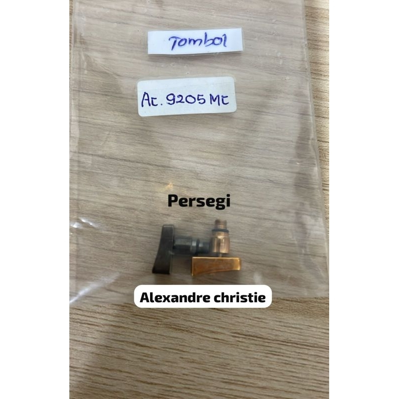 Tombol Jam Tangan Alexandre Christie 9205MC HITAM ROSE GOLD Original