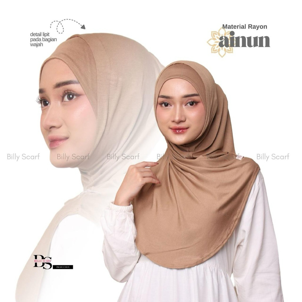 HIJAB INSTAN AINUN - HIJAB MALAY AINUN BILLY - BERGO MALAY