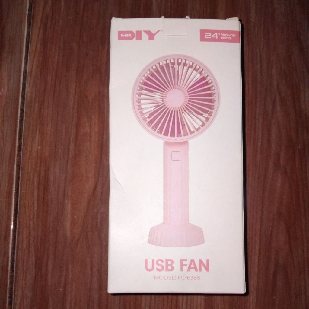 KIPAS ANGIN PORTABLE USB FAN MODEL: FC-6368 MR DIY WARNA HIJAU