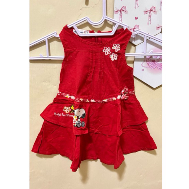 DRESS ANAK BAYI PEREMPUAN PRELOVED SNOOPY BABY