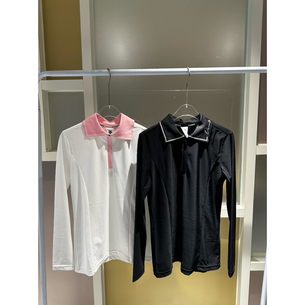 duniagolf descente golf top ss25 zipper top golf polo baju golf wanita