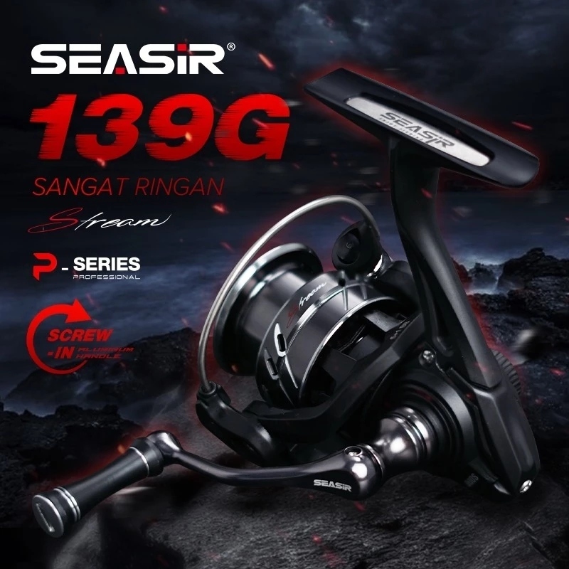 SEASIR STREAM Reel Pancing 800s-1000 Spinning Reel 139g Power Handle Ultralight Carbon Washers 6KG M