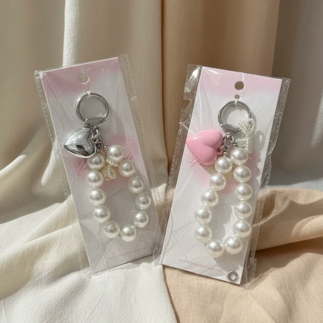 MINISO SOFT PEARL PHONE CHARM & BAG CHARM BEADS GANTUNGAN LUCU ESTETIK