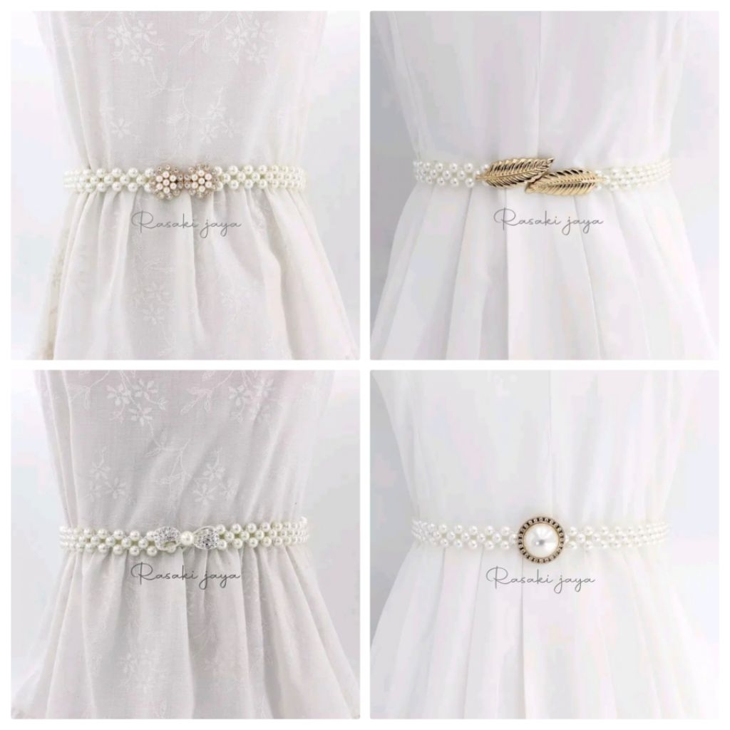 bel mutiara sabuk mutiara elastis