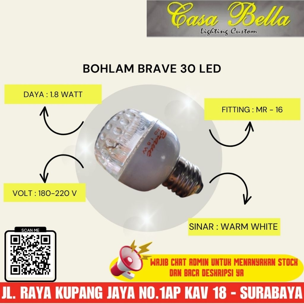 Bohlam LED 1,8watt