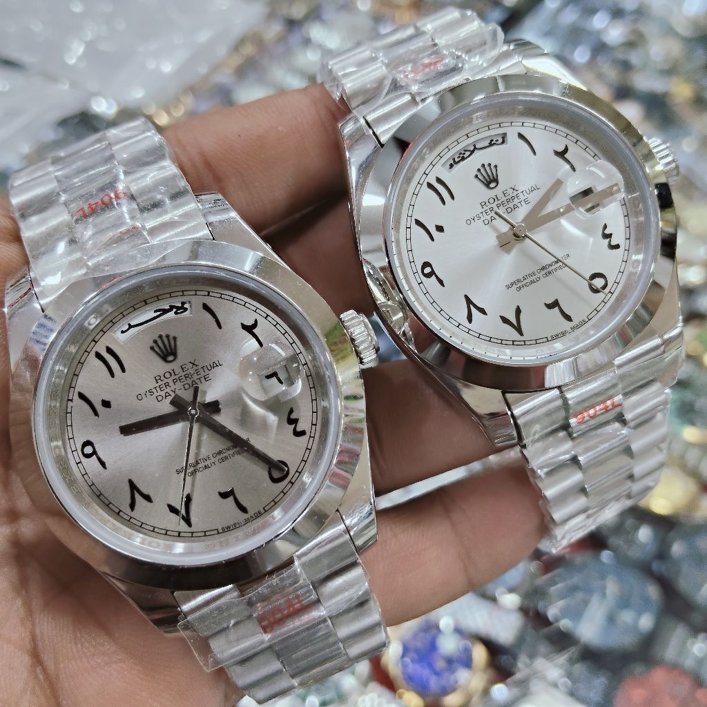 Jam Tangan RX Day Date Arabic Silver Automatic Ori Japn