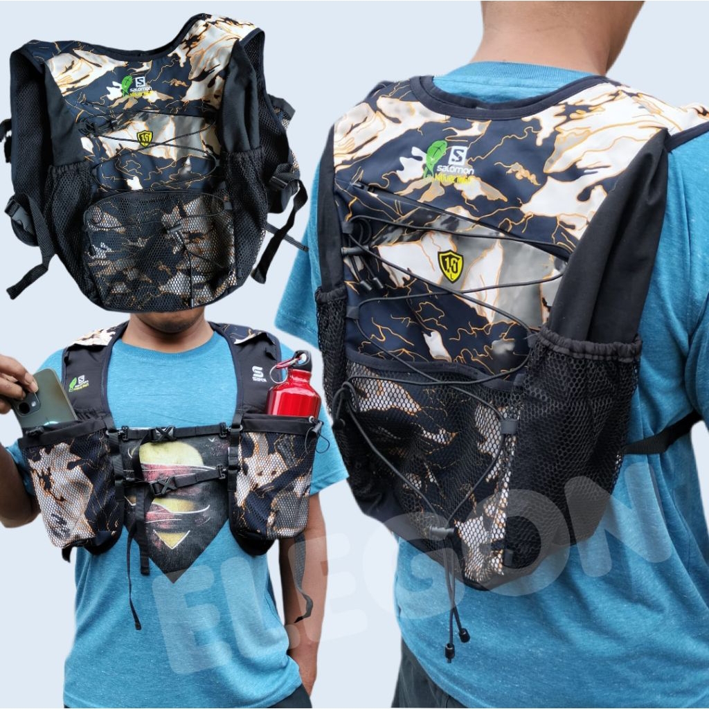 Tas Trail Running Vest Salomon - Hydrovest Tas Rompi Hydrobag Sepeda