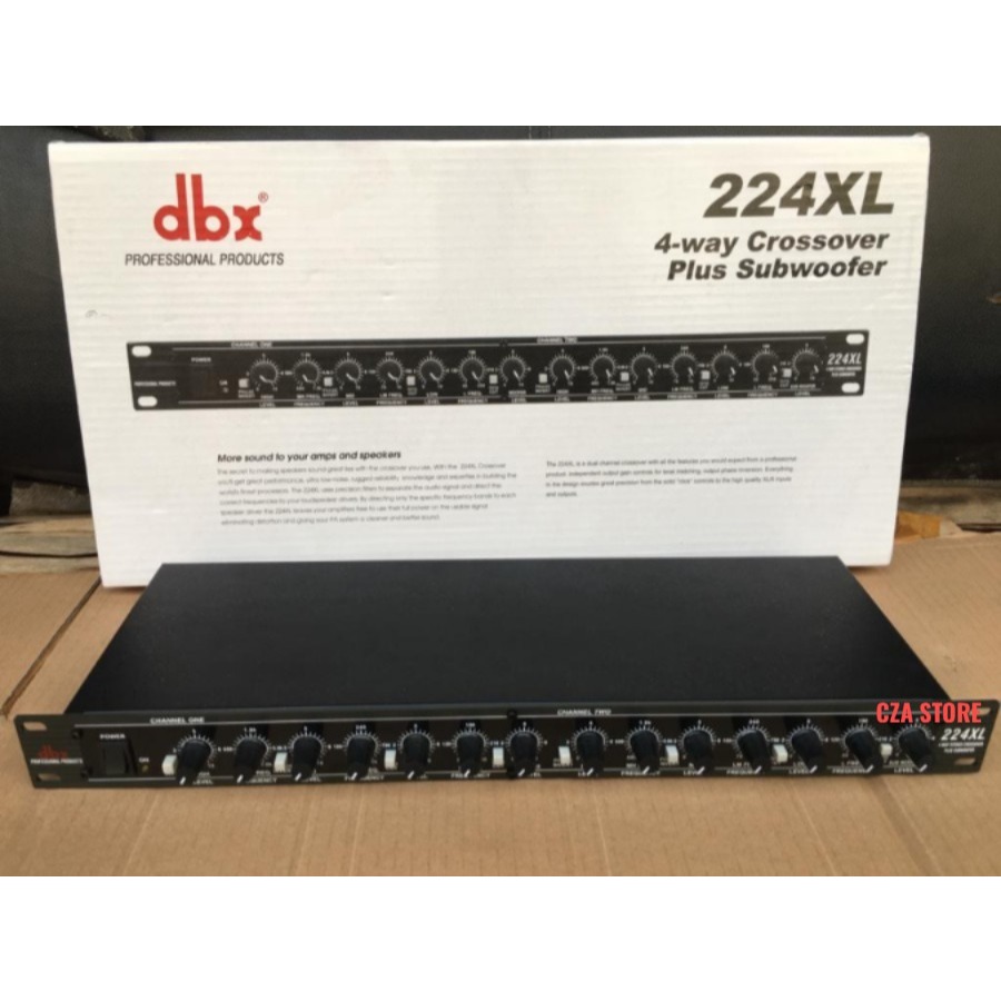 Crossover DBX 224XL 4way Stereo Plus Subwoofer DBX 224XL