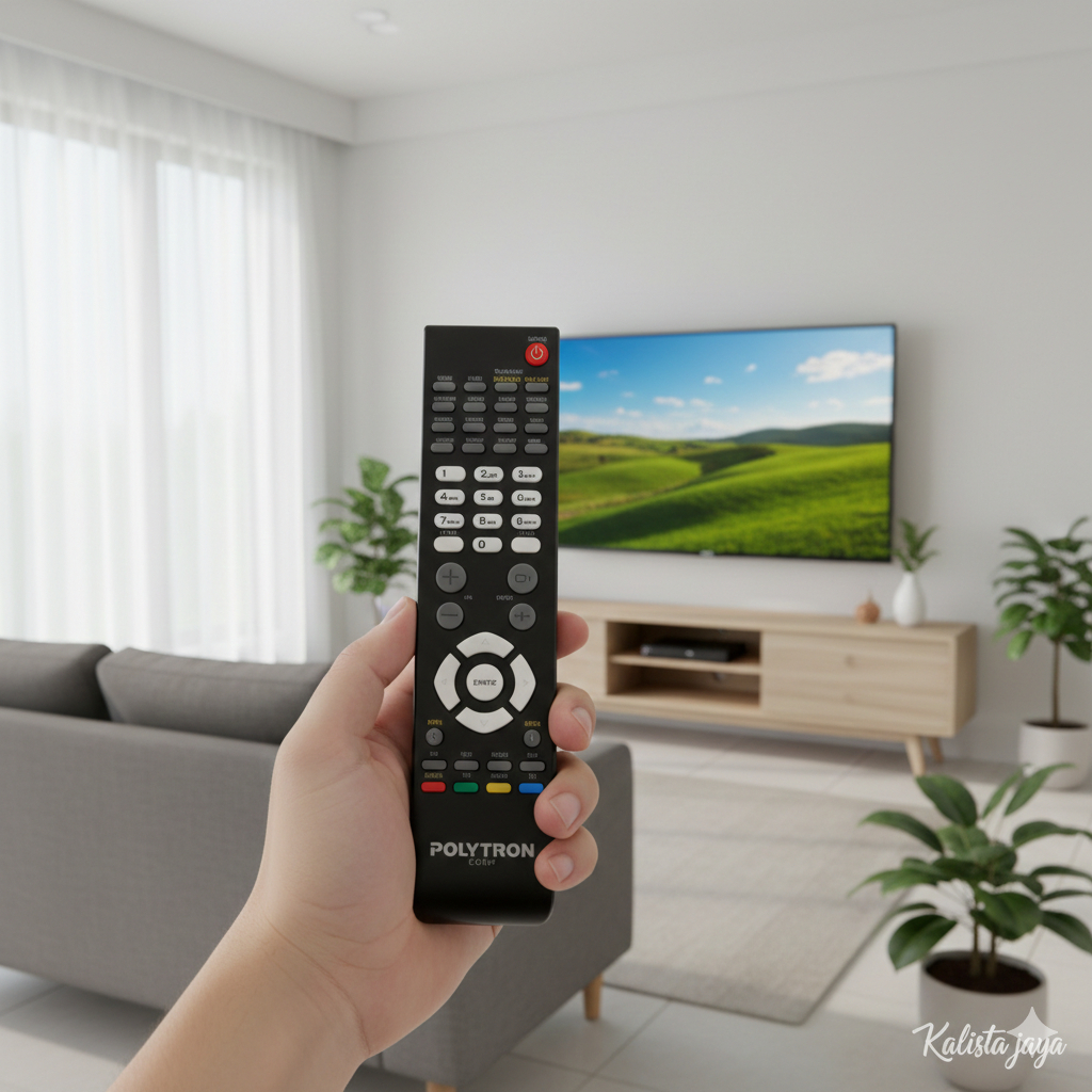 REMOTE TV POLYTRON LED LCD SERI TV PLM ORIGINAL ASLI
