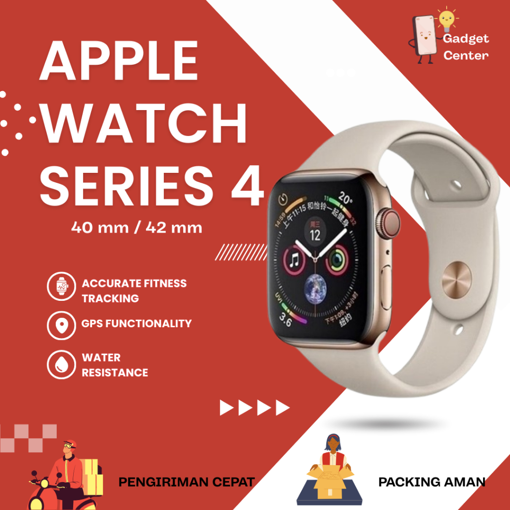 Apple Watch Series 4 40mm 44mm Second Original Fullset | GADGET CENTER