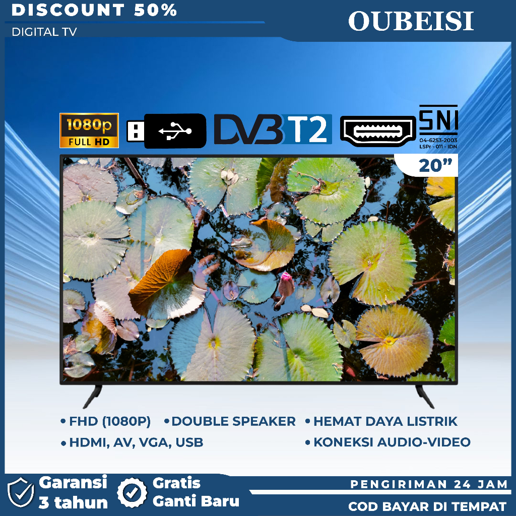 OUBEISI TV LED TV Digital/smart 19/21/22 Inch Full HD TV LED