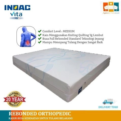 KASUR INOAC REBONDED ORTHOPEDIC VITA FOAM UK. 120x200 (CARGO)