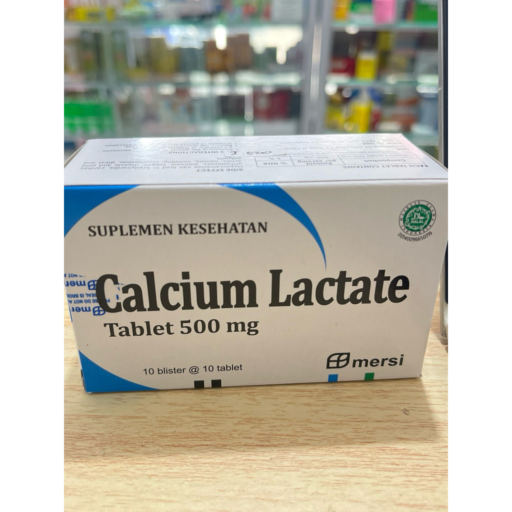 Calcium Lactate 100 Tablet - Suplemen Kalsium untuk Anak, Ibu Hamil, dan Lansia