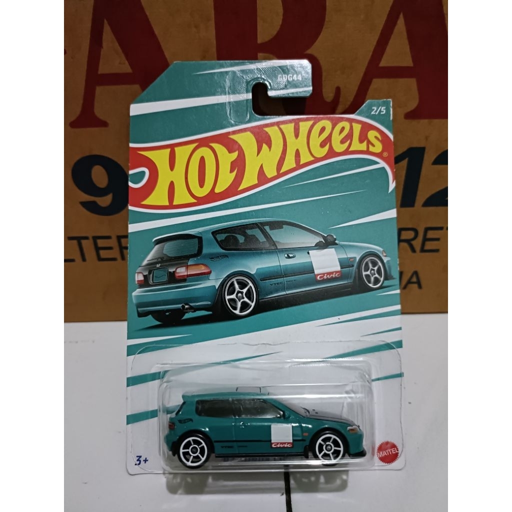 HOT WHEELS HONDA CIVIC EG HIJAU | RARE