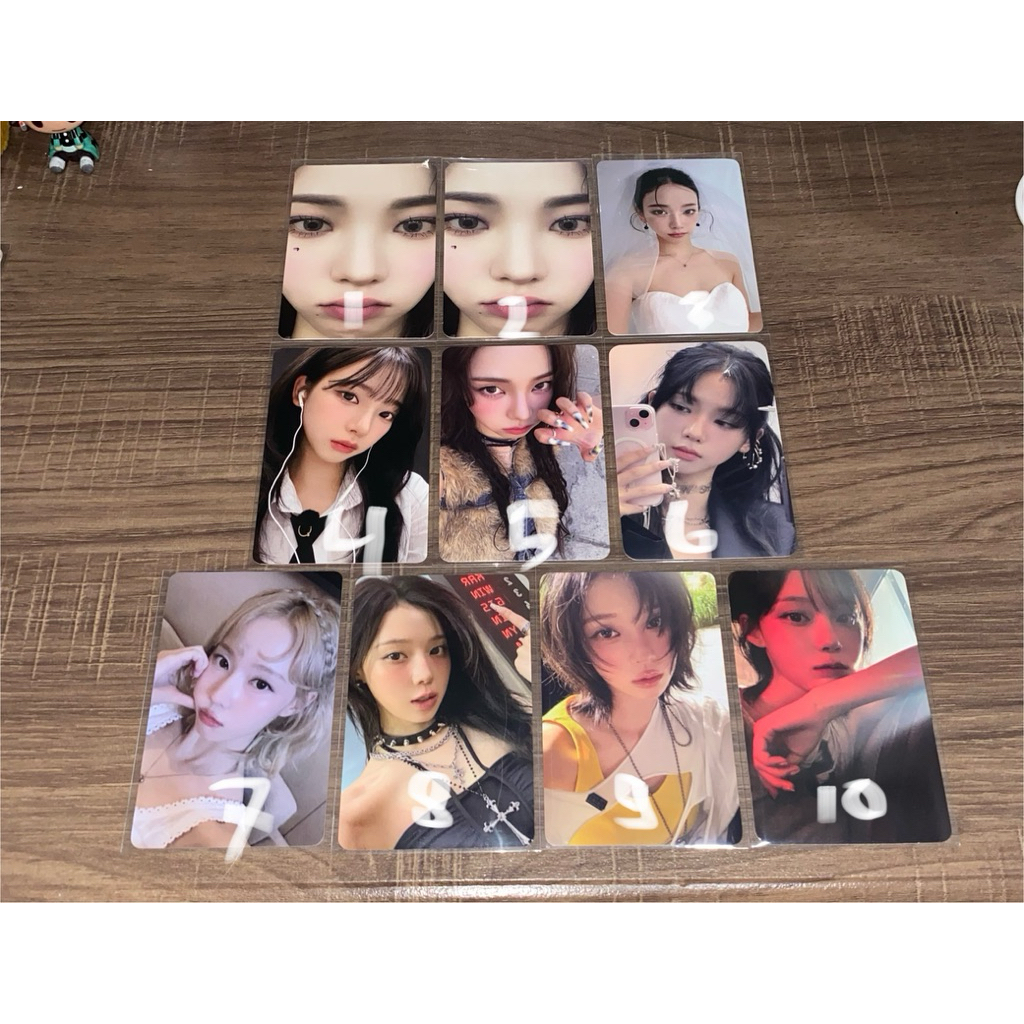 (WAJIB CO PACKING) Photocard Official Aespa Winter Karina Karzoom Specs Winter Ning Ning Dirty Work 