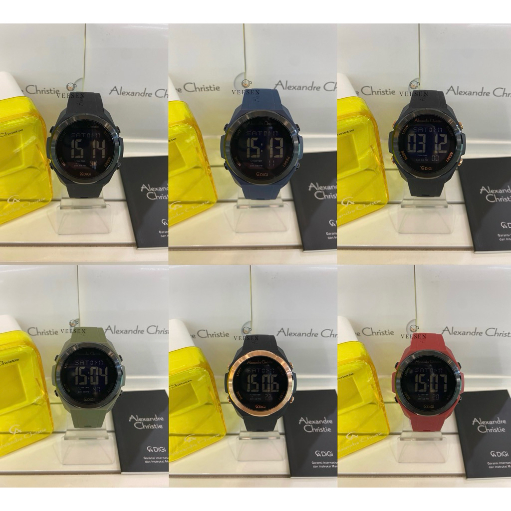 Jam Tangan Alexandre Christie Ac 9342 Original Unisex Digital