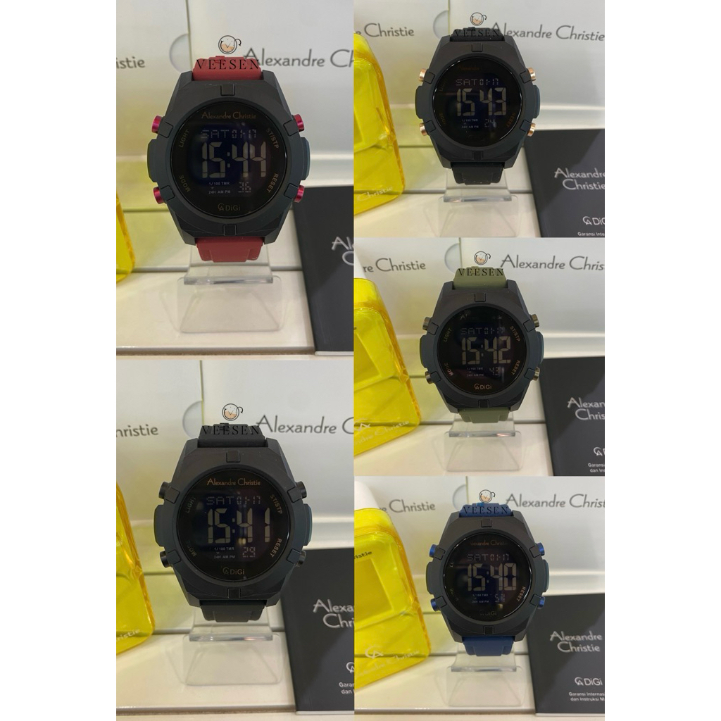 Jam Tangan Alexandre Christie AC 9371 Original Digital Pria