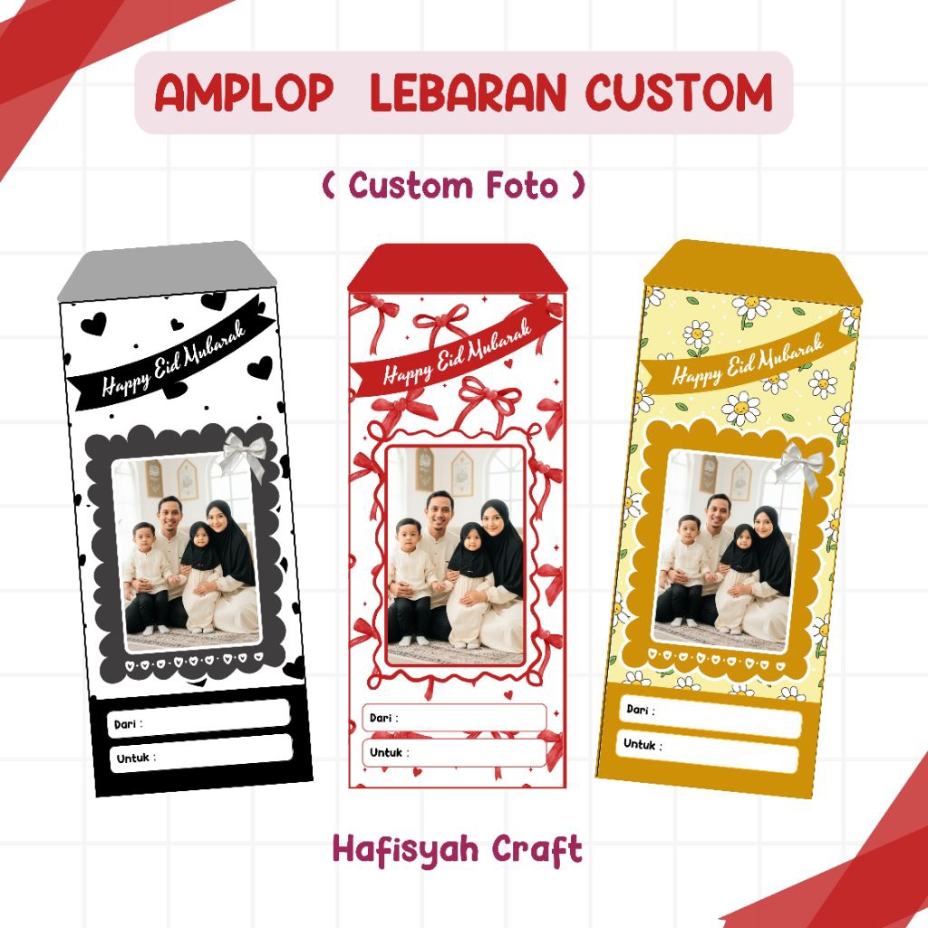 AMPLOP LEBARAN CUSTOM FOTO