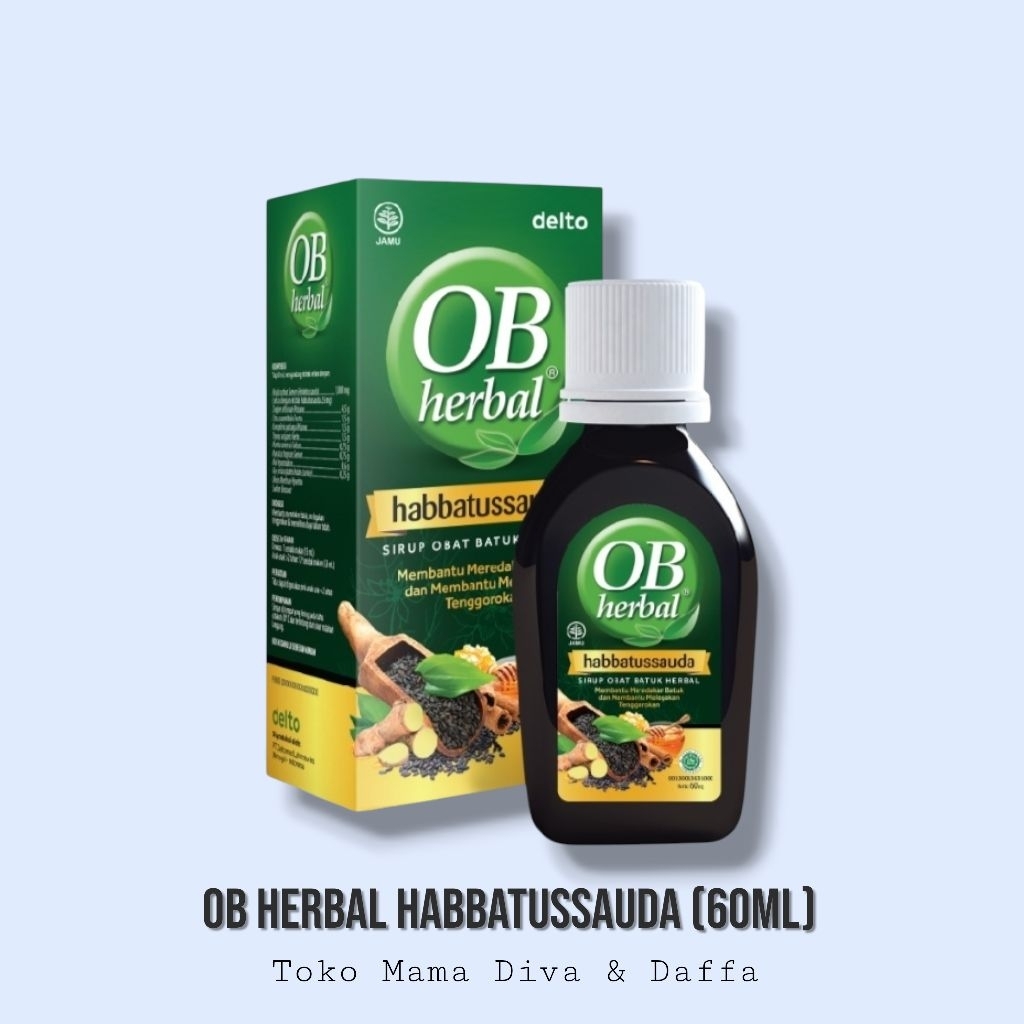 OB Herbal Habbatussauda Obat Batuk Dewasa Cair 60ml – Original