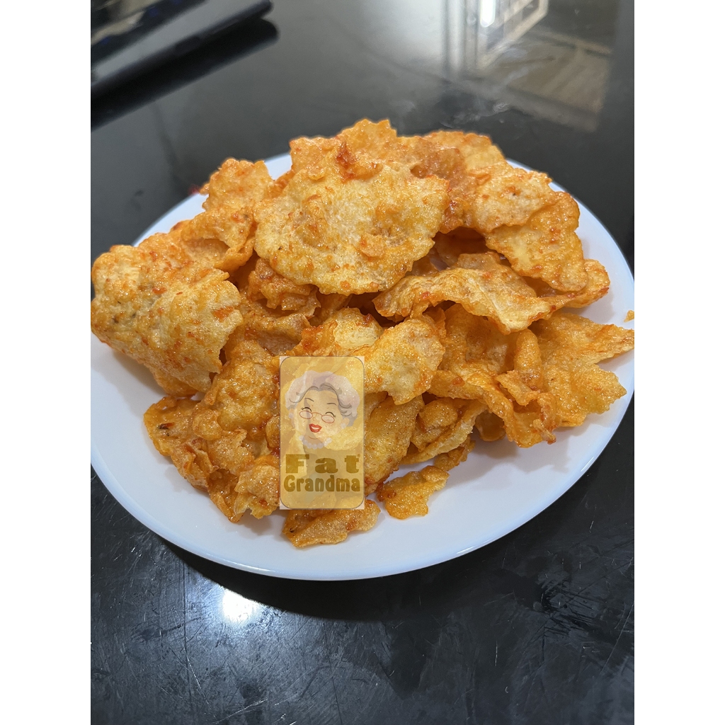 Emping Aceh Pedas Manis Balado 450gr Super Tipis Renyah Asli