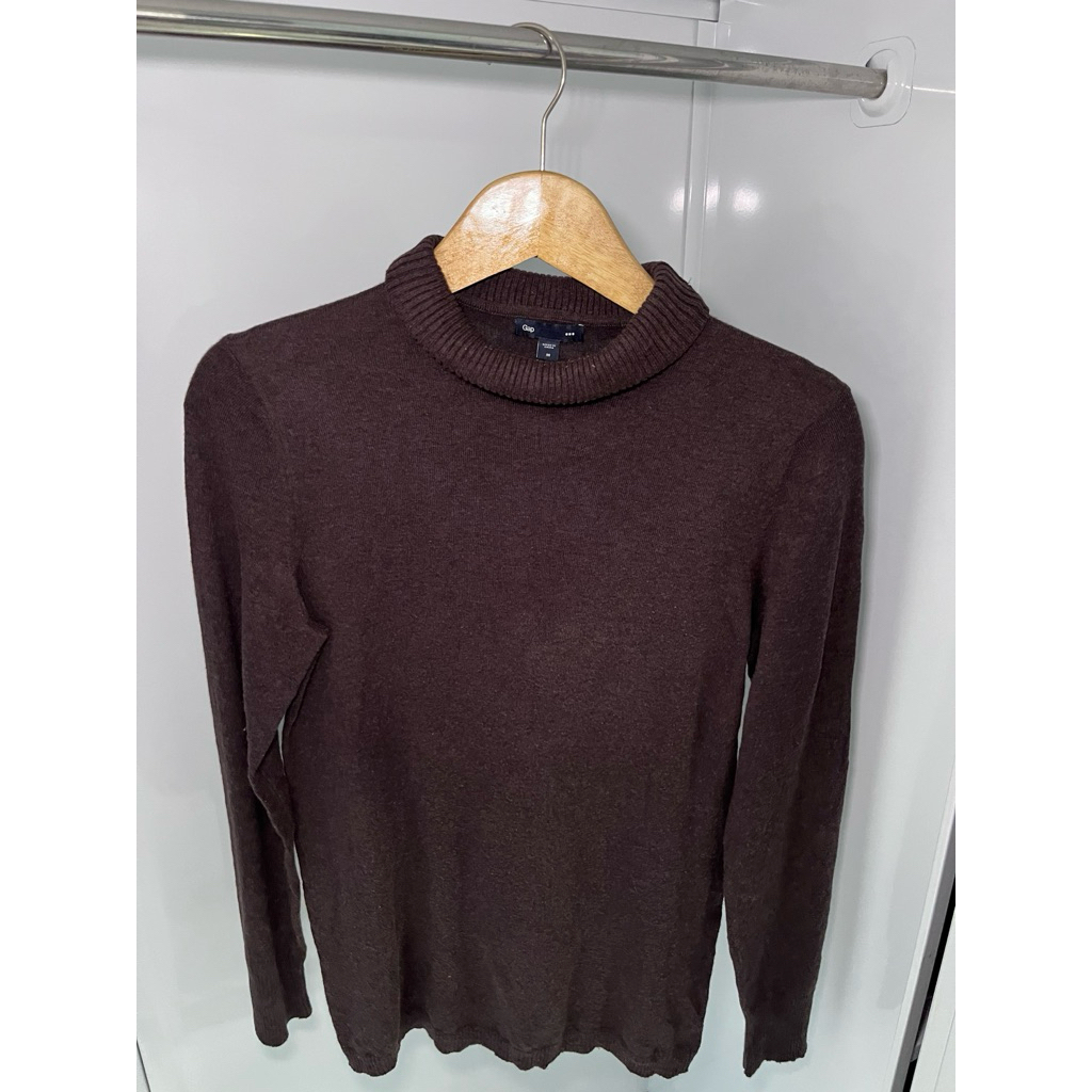 Knit Turtleneck Coklat brand Gap