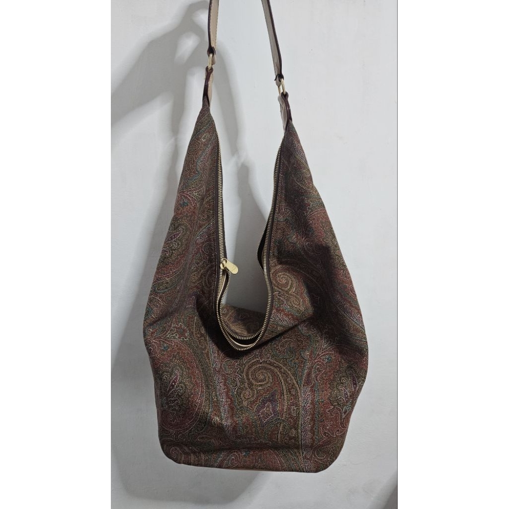 etro paisley shoulder bag nylon