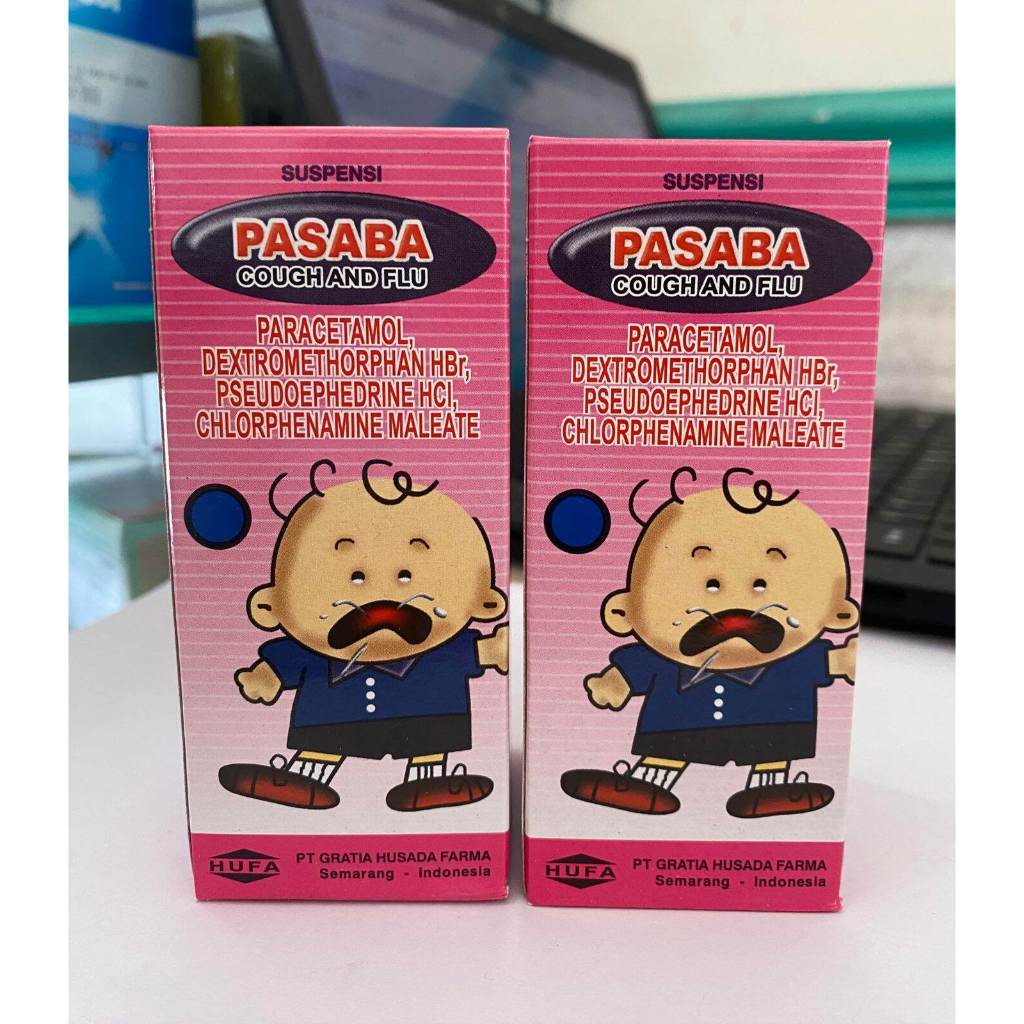 PASABA (COUGH & FLU SIRUP 60ML) - MEREDAKAN DEMAM, BATUK DAN PILEK UNTUK ANAK-ANAK