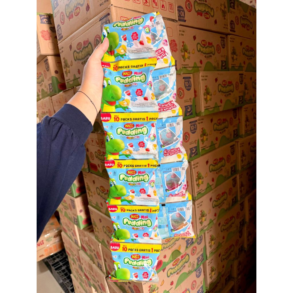Inaco Mini Puding Renceng Isi 11 Bungkus Aneka Rasa