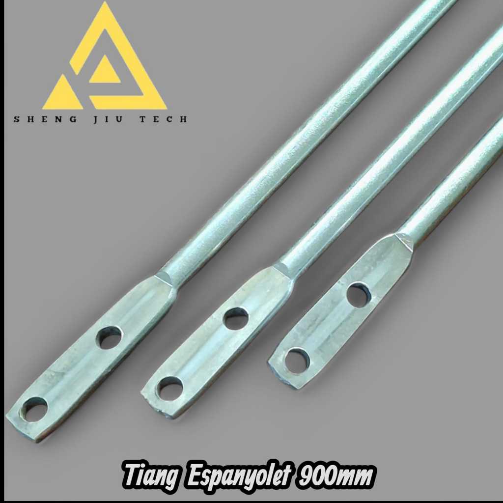 Tiang Espanyolet tiang penyangga pintu espanyolet  panjang 900 mm diameter 8mm lubang m6