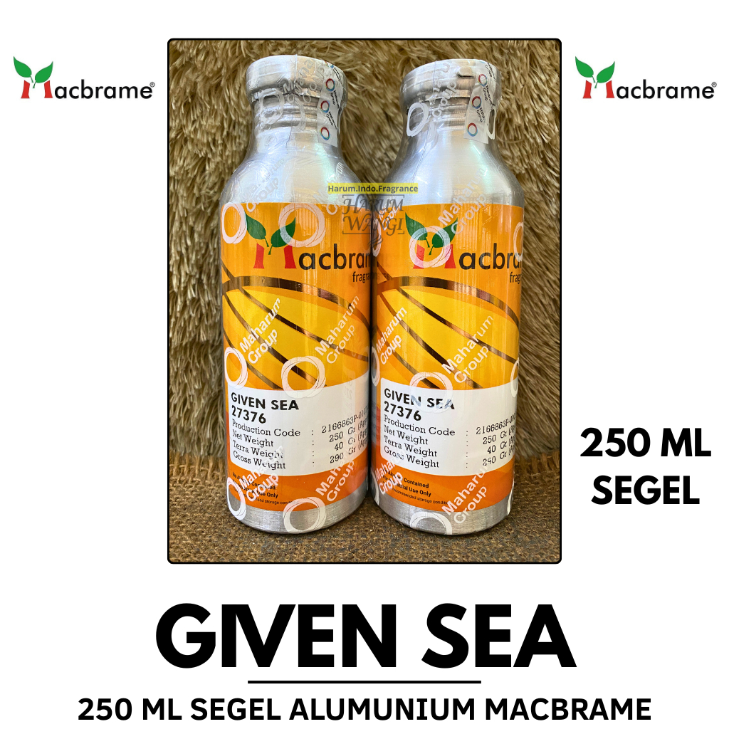 Bibit Parfum MACBRAME // GIVEN SEA 250 ML SEGEL Alumunium