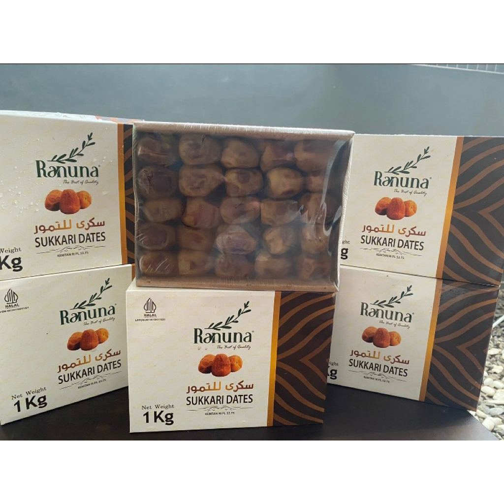KURMA SUKARI RANUNA PREMIUM 1KG / KURMA AL QOSIM BRAND RANUNA KUALITAS PREMIUM