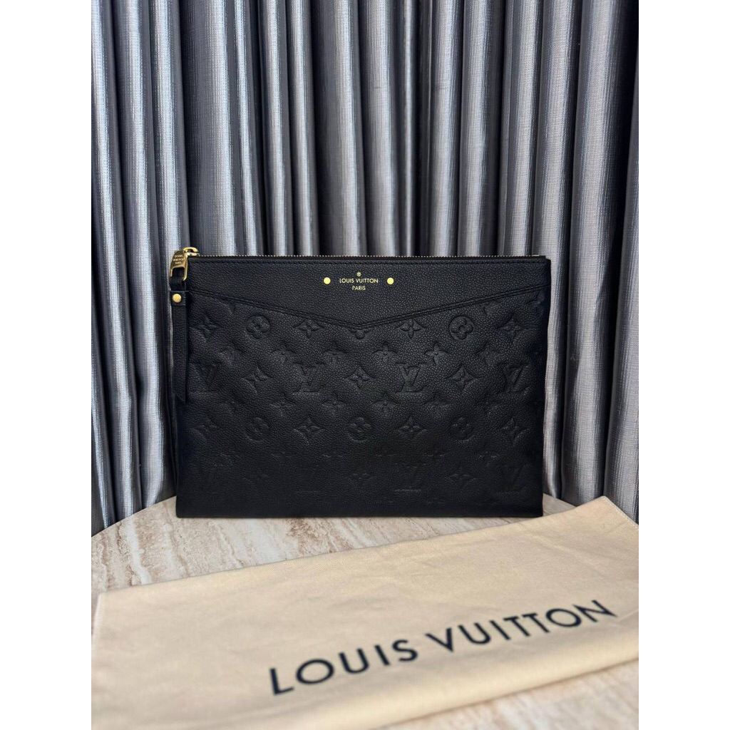 (PRELOVED) LV Daily Pouch Empre Black GHW Chip